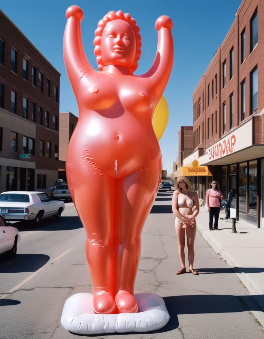 BIG PINK OPTIMISTIC BITCH