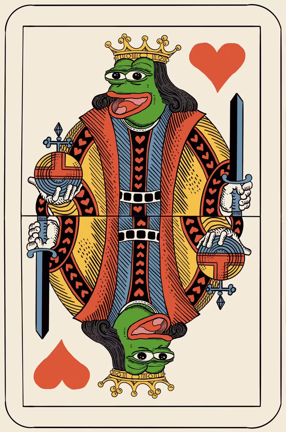 Pepe King Card