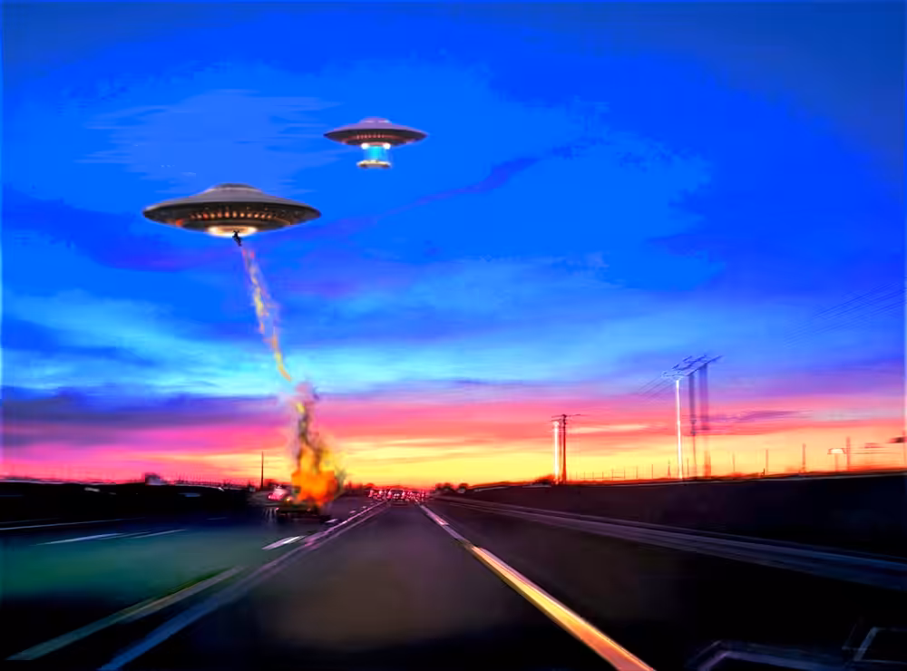 UFO Invasion on Hwy 401