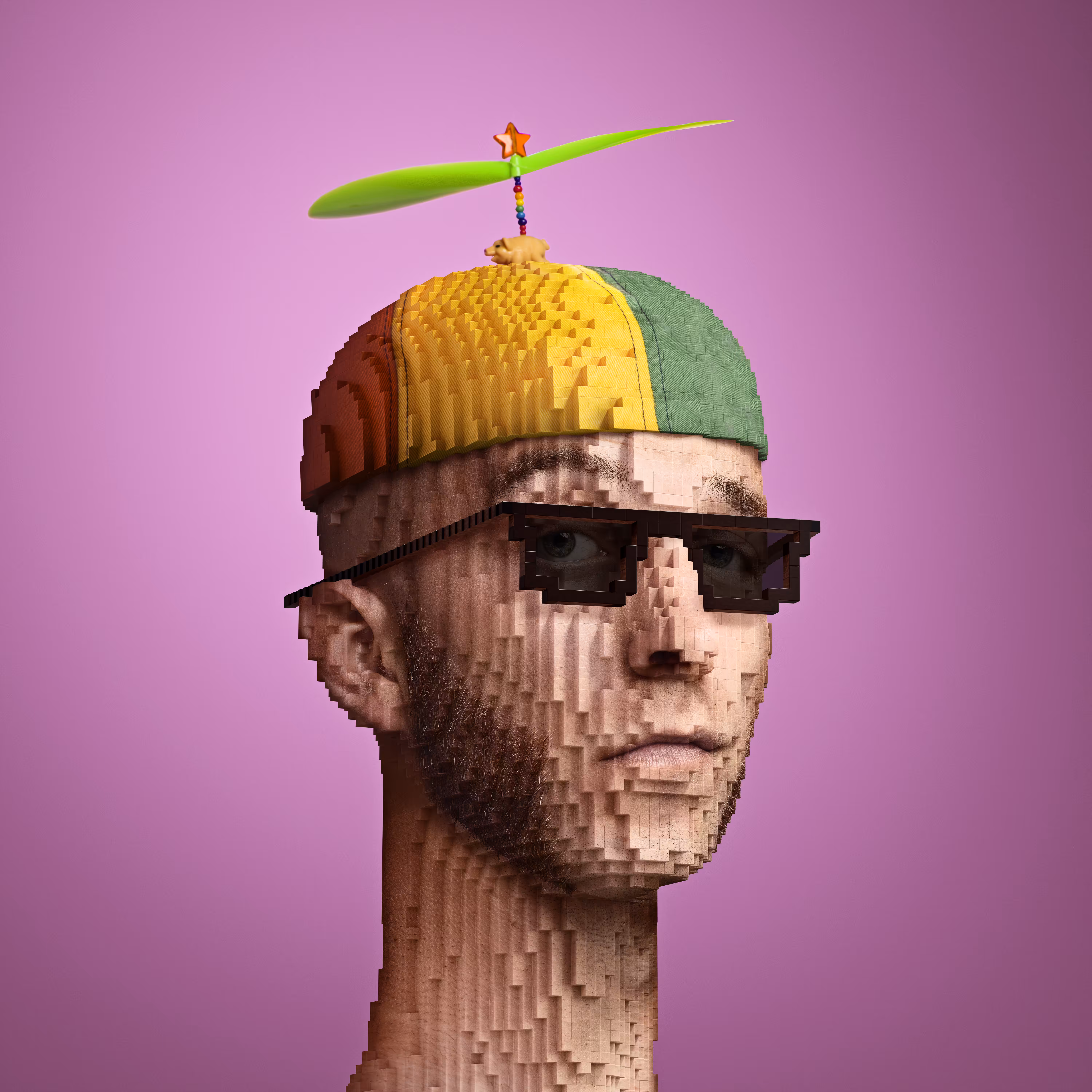 Block Head Punk 042