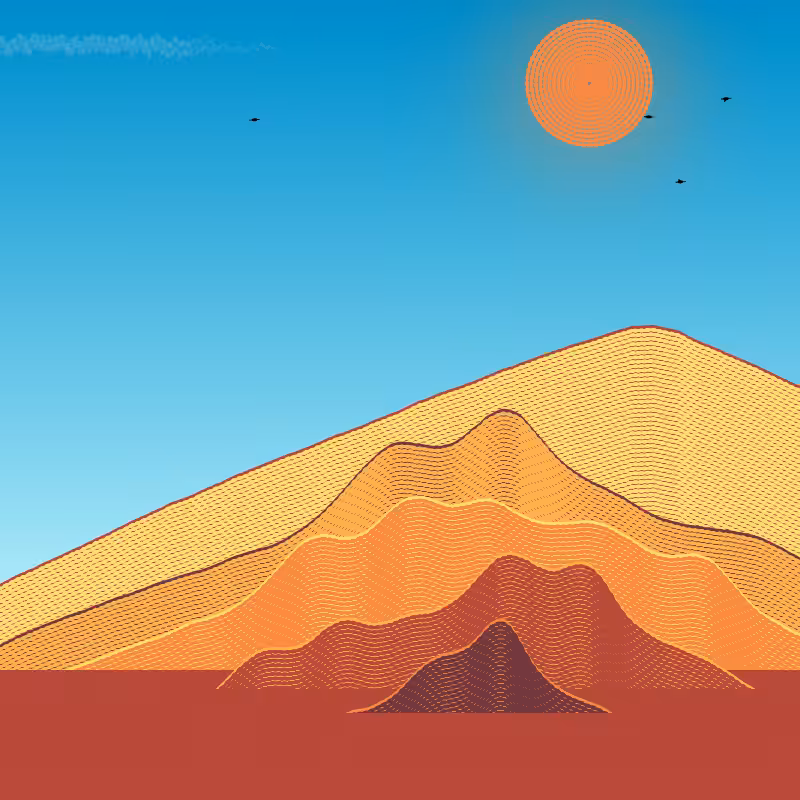 Painted Mountain Sunset #17
