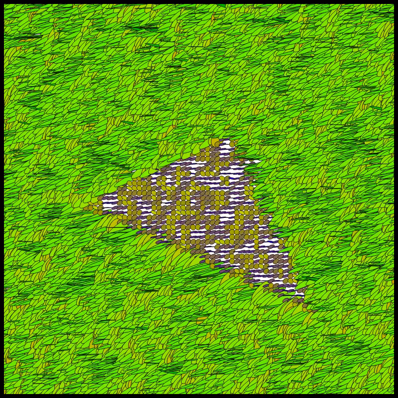 Flow Field Circles Triangle #85