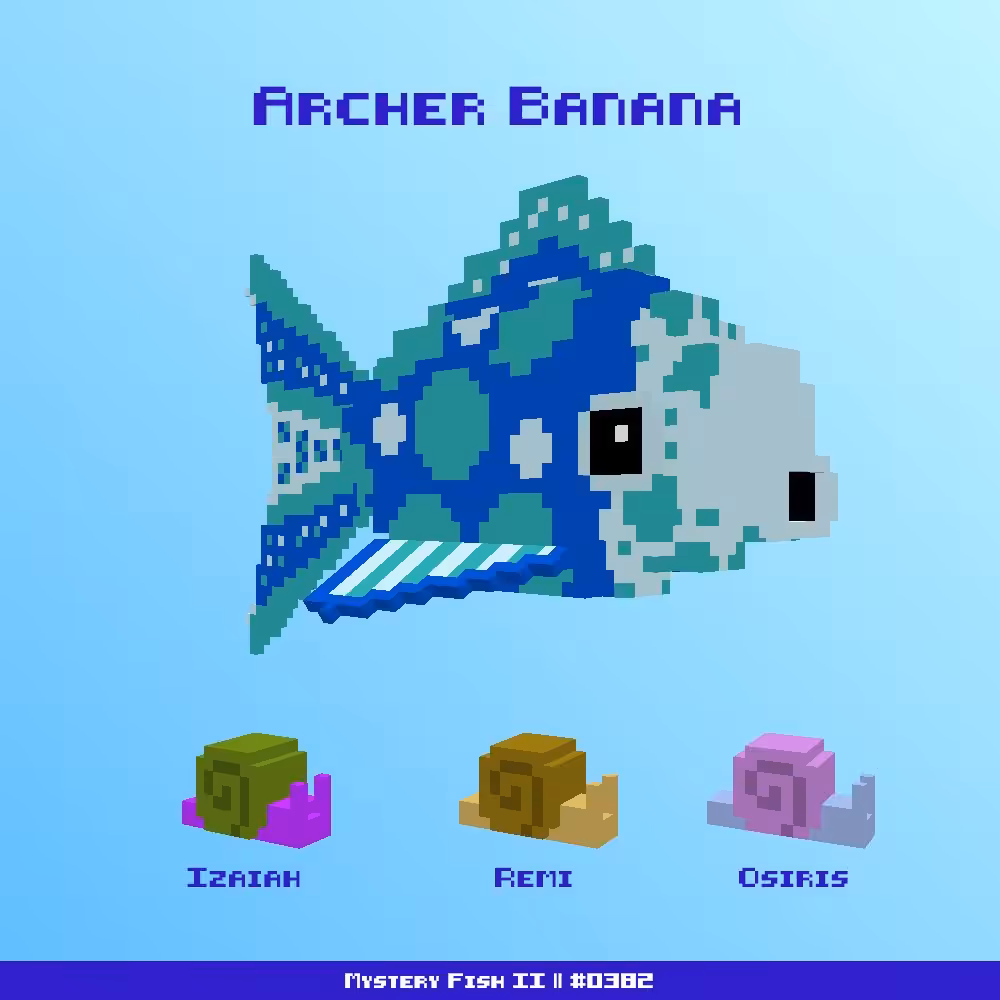 Archer Banana :: Mystery Fish 0382/1000