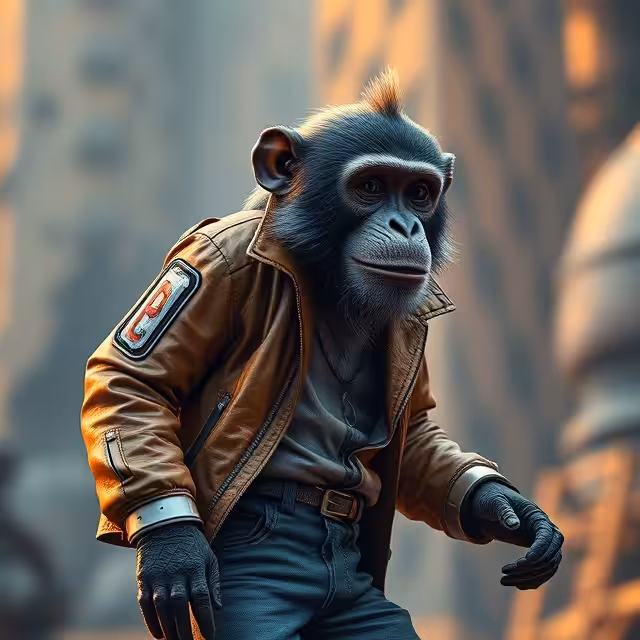 Stylish monkey