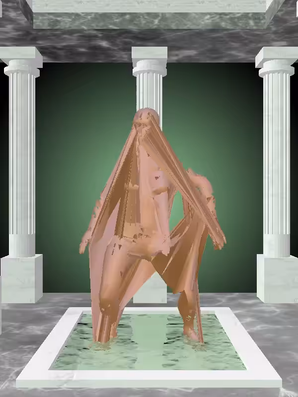 HeavenComputer: The Dancing Metallic Brick Woman #1722
