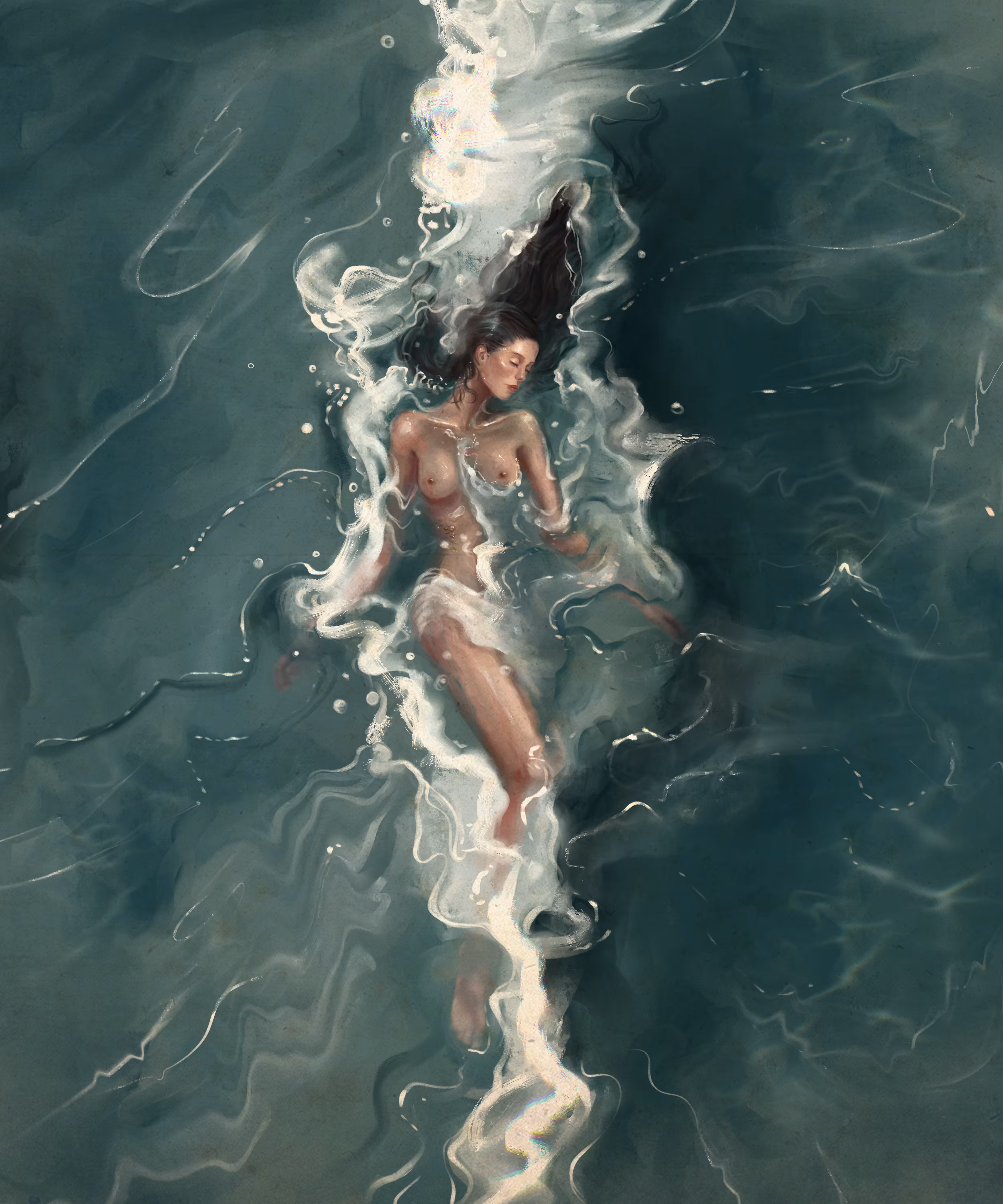 Nereid, in the forming for the wave