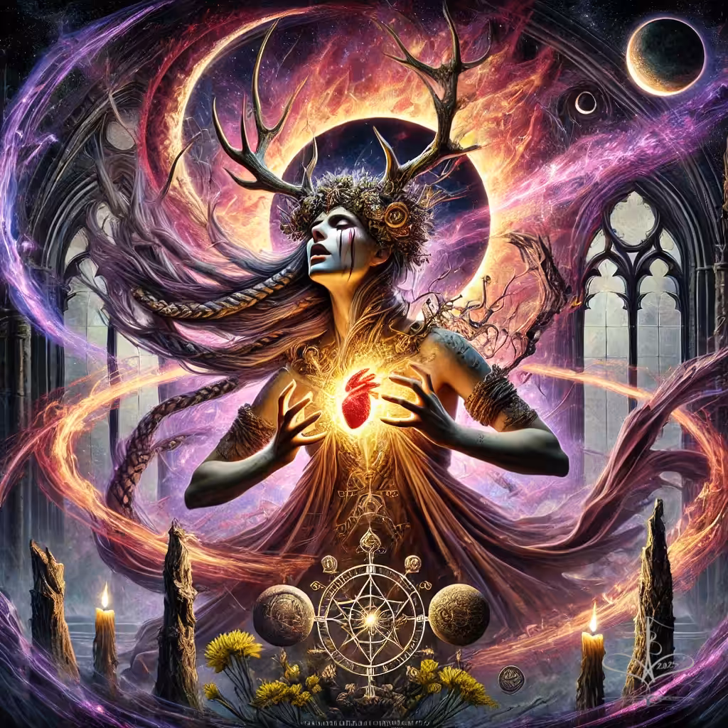 Rooted Light: Celestial Bloom