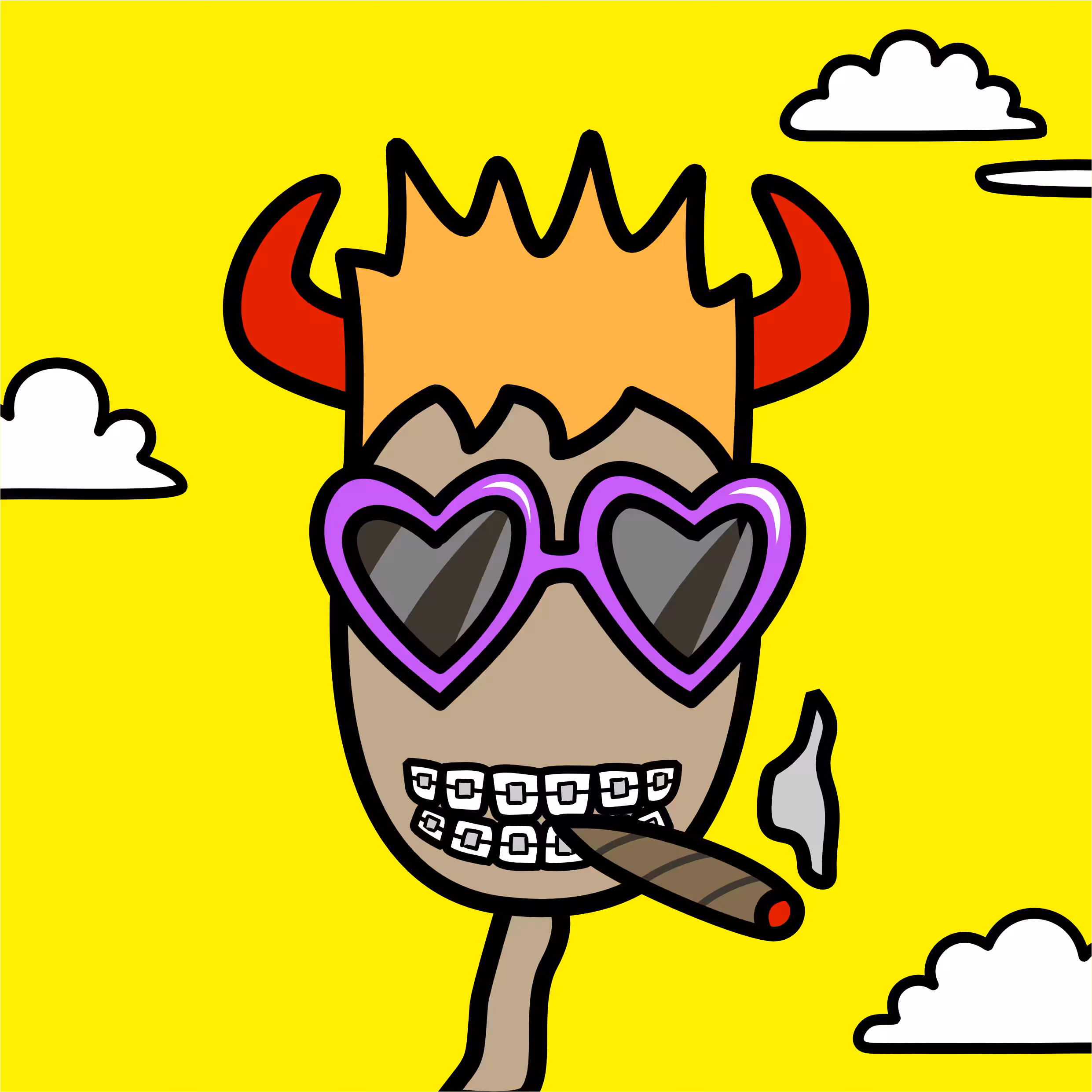 Braces devil boy