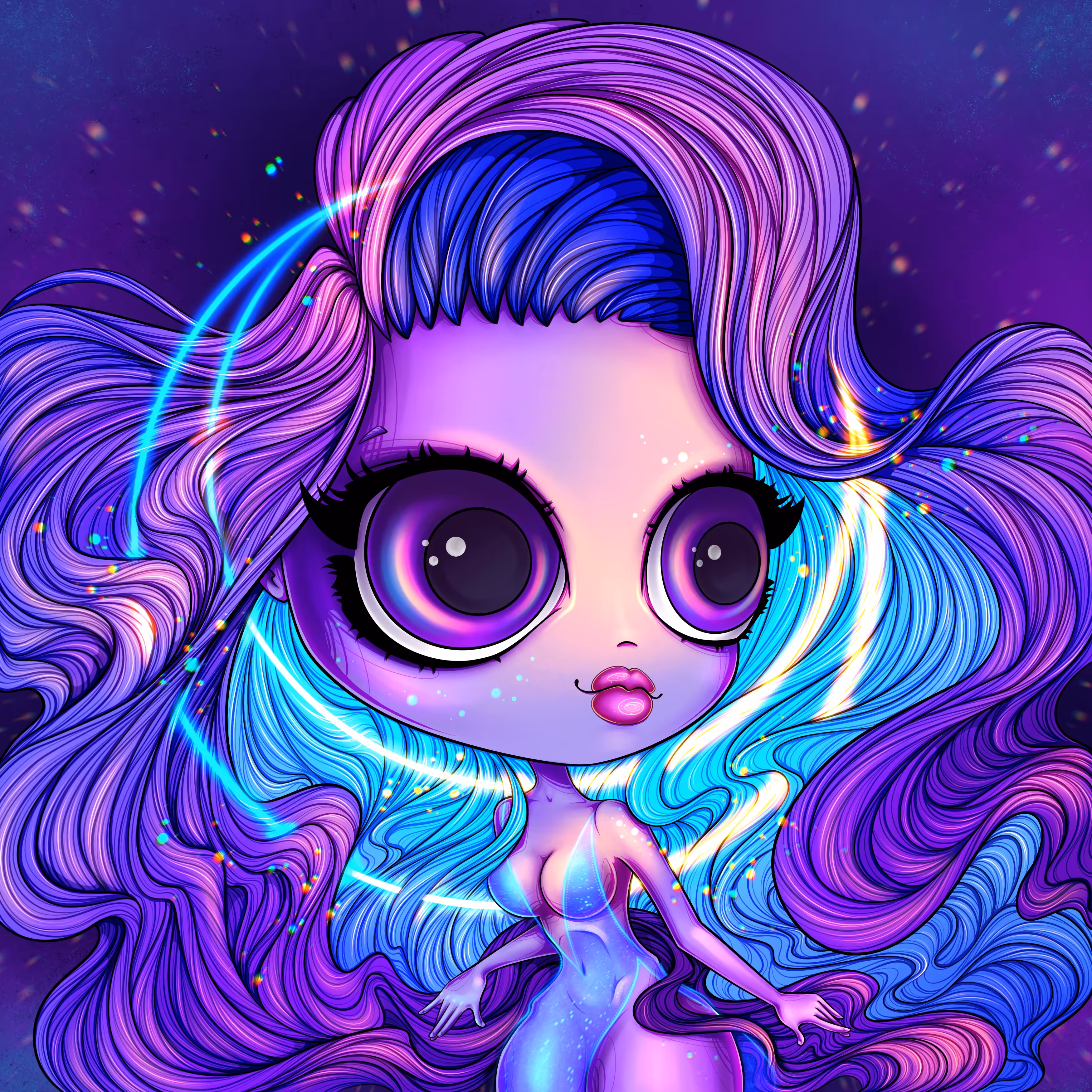 Neon Moon Girl