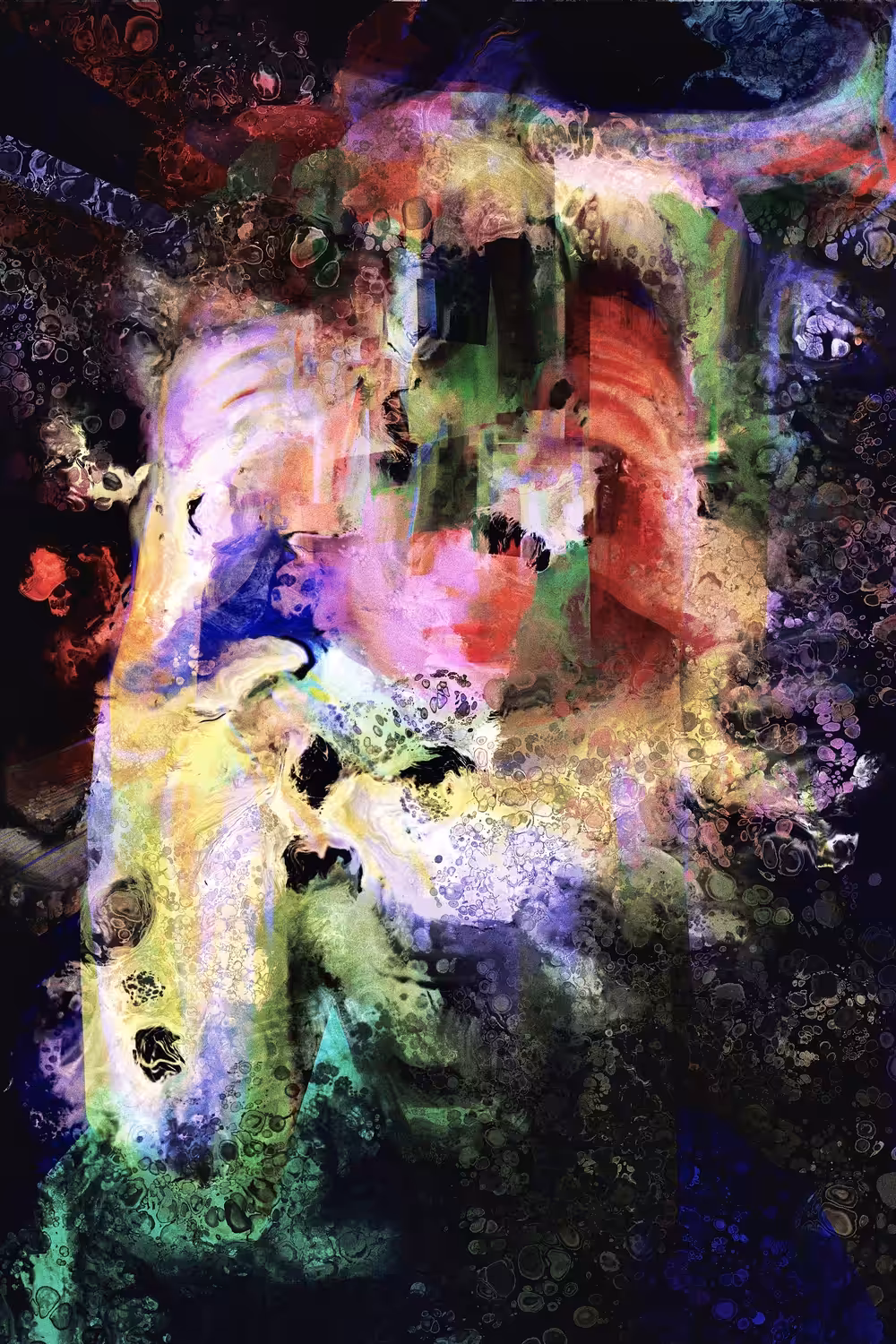 Emotion, Anxiety, Acrylic Pour