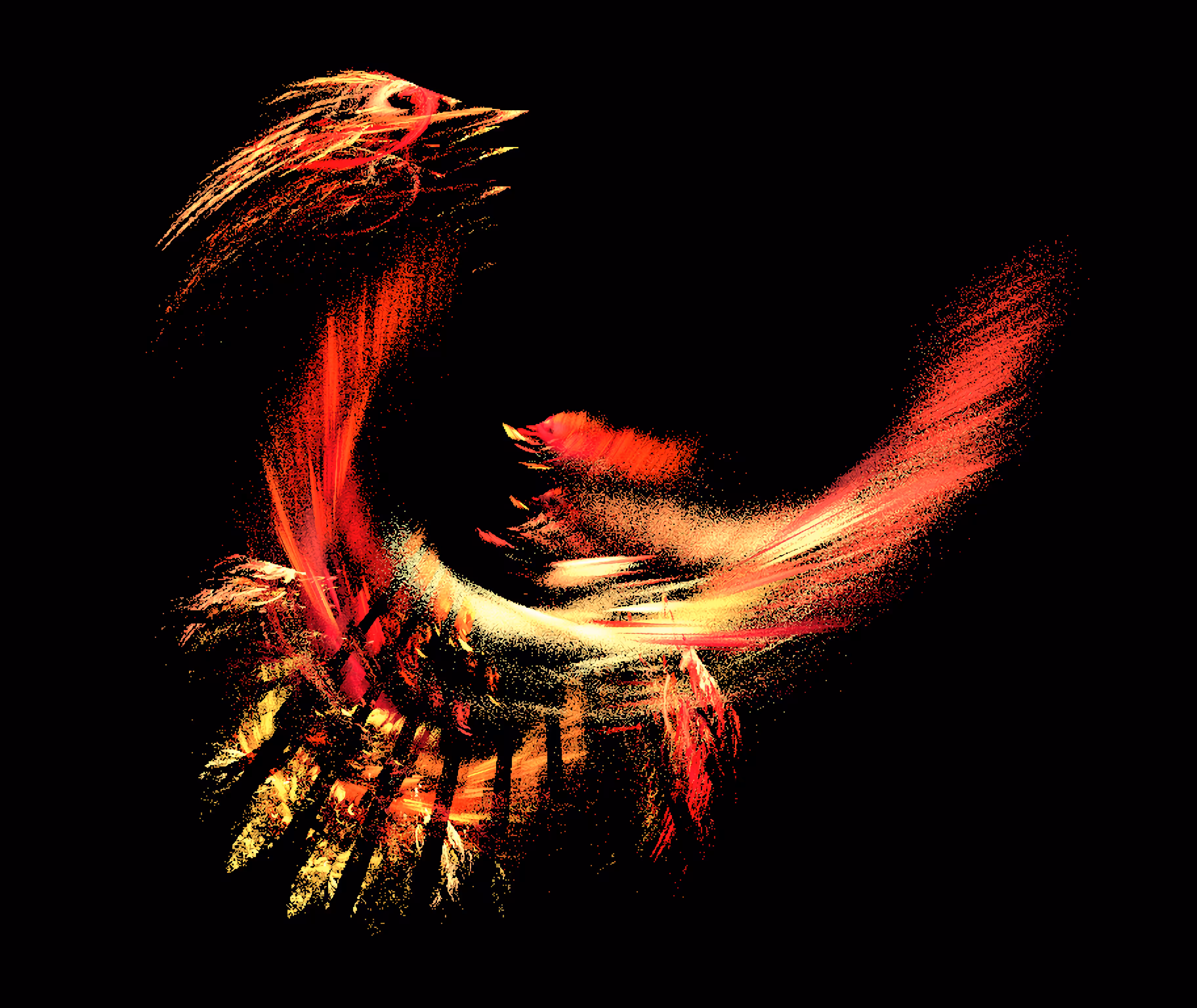 Raw Fractal Series - #044 - Phoenix Ignition