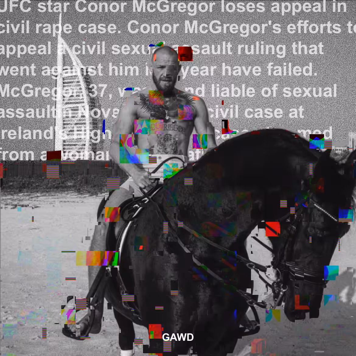 2026 ARTWORK: GUY ON A HORSE IN DUBAI (STILL)