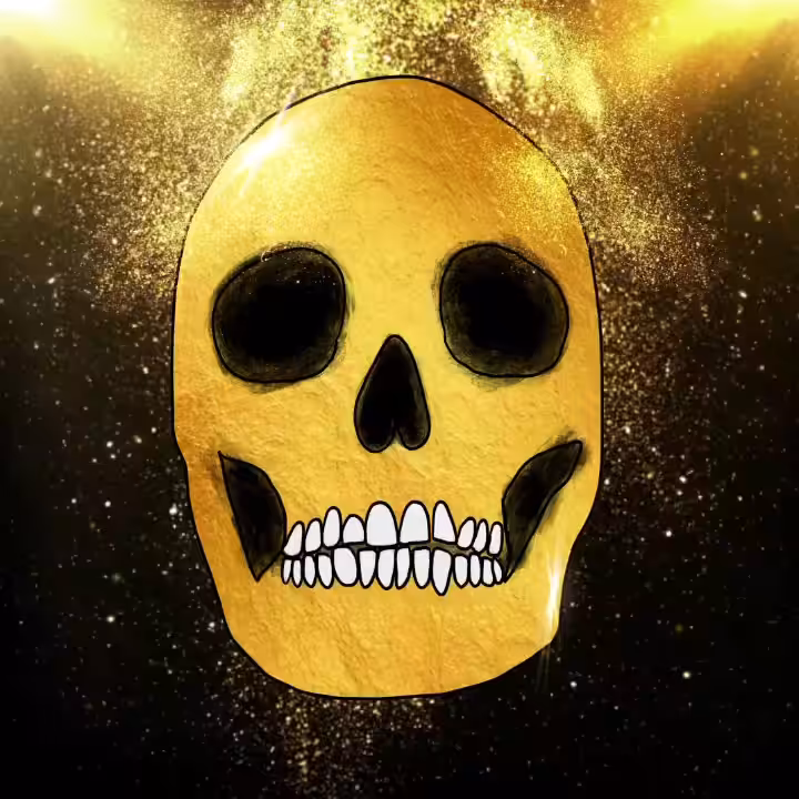 Gold Skull by Eddie Gangland - edition of 23