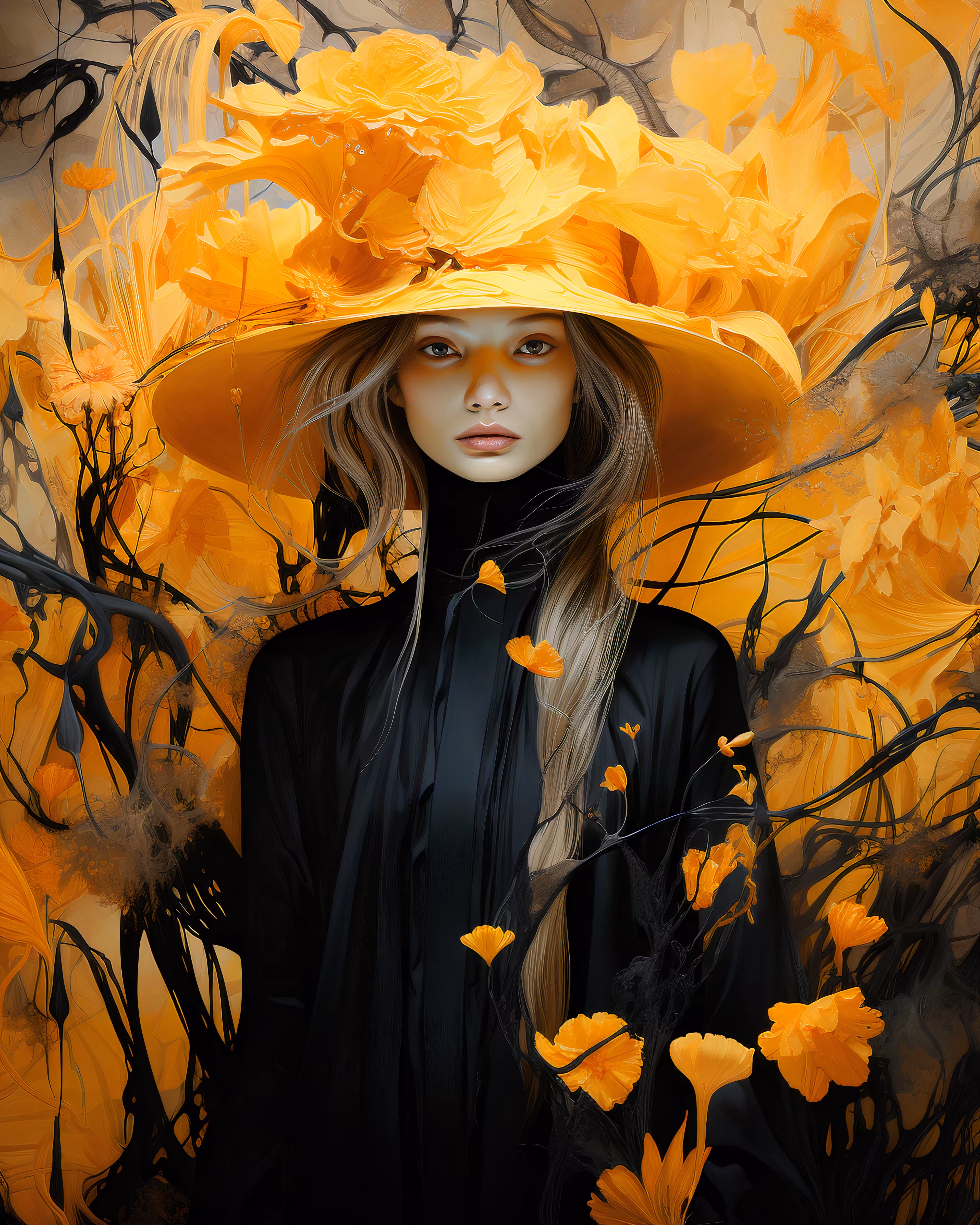 Mysterious Lady. Fantasy #001