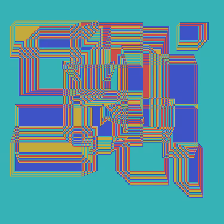 Superimposed Rectangles #100