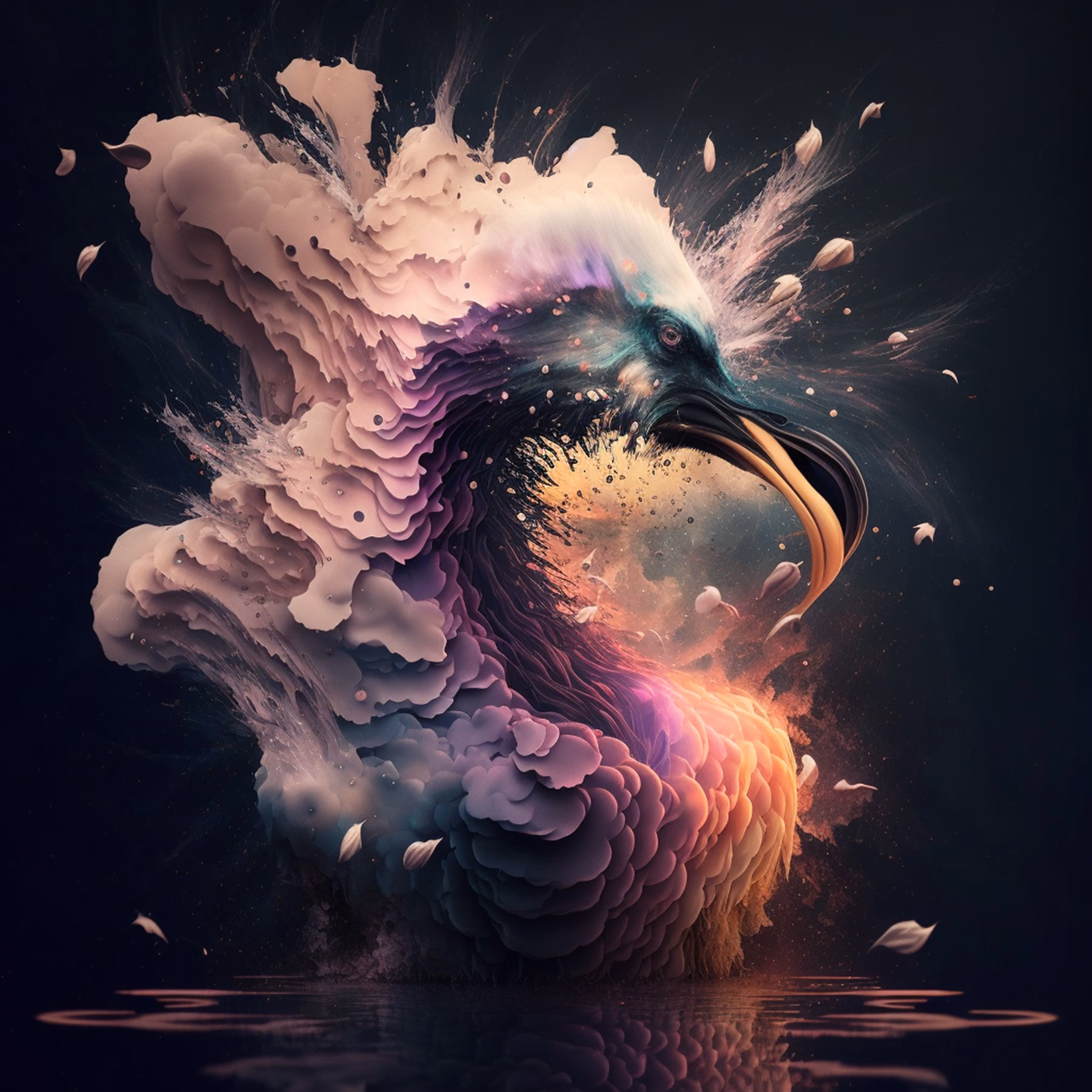 flaming flamingo