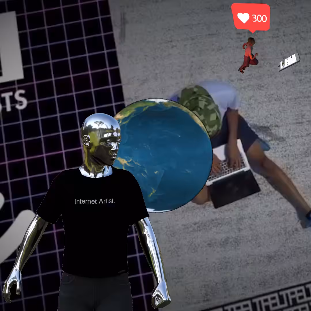 Canvas by Felt Zine: Canvas #468: mass surveillance. — internet artist. — global lockdown. — walking for clout. — power on