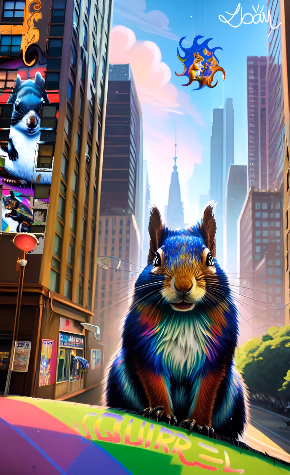 The colorful Squirrel