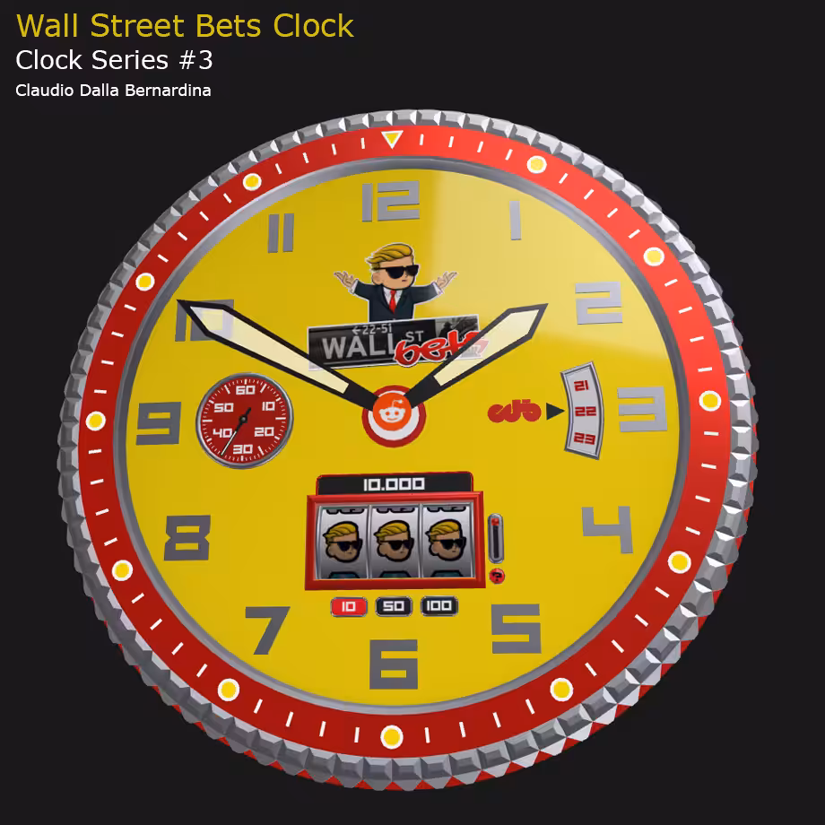 WallStreetBets Clock