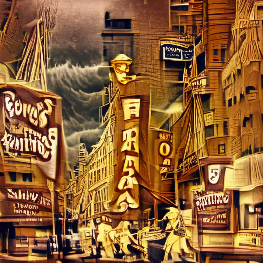 times square nyc ai roaring 40s sepia