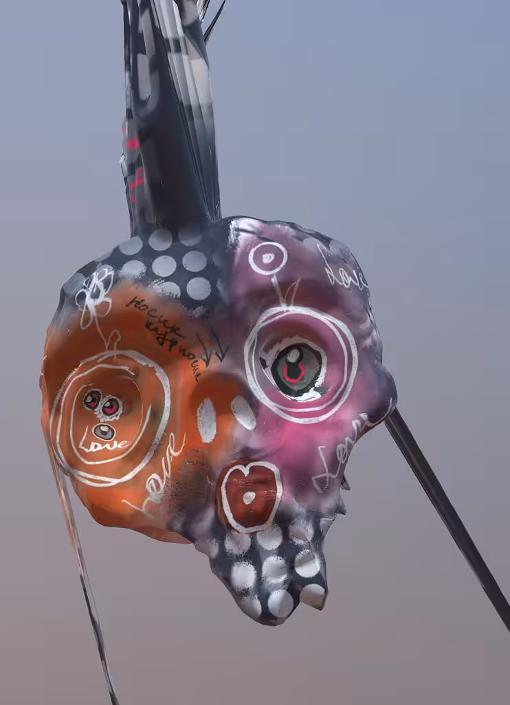 RoboPunk fish skull #9