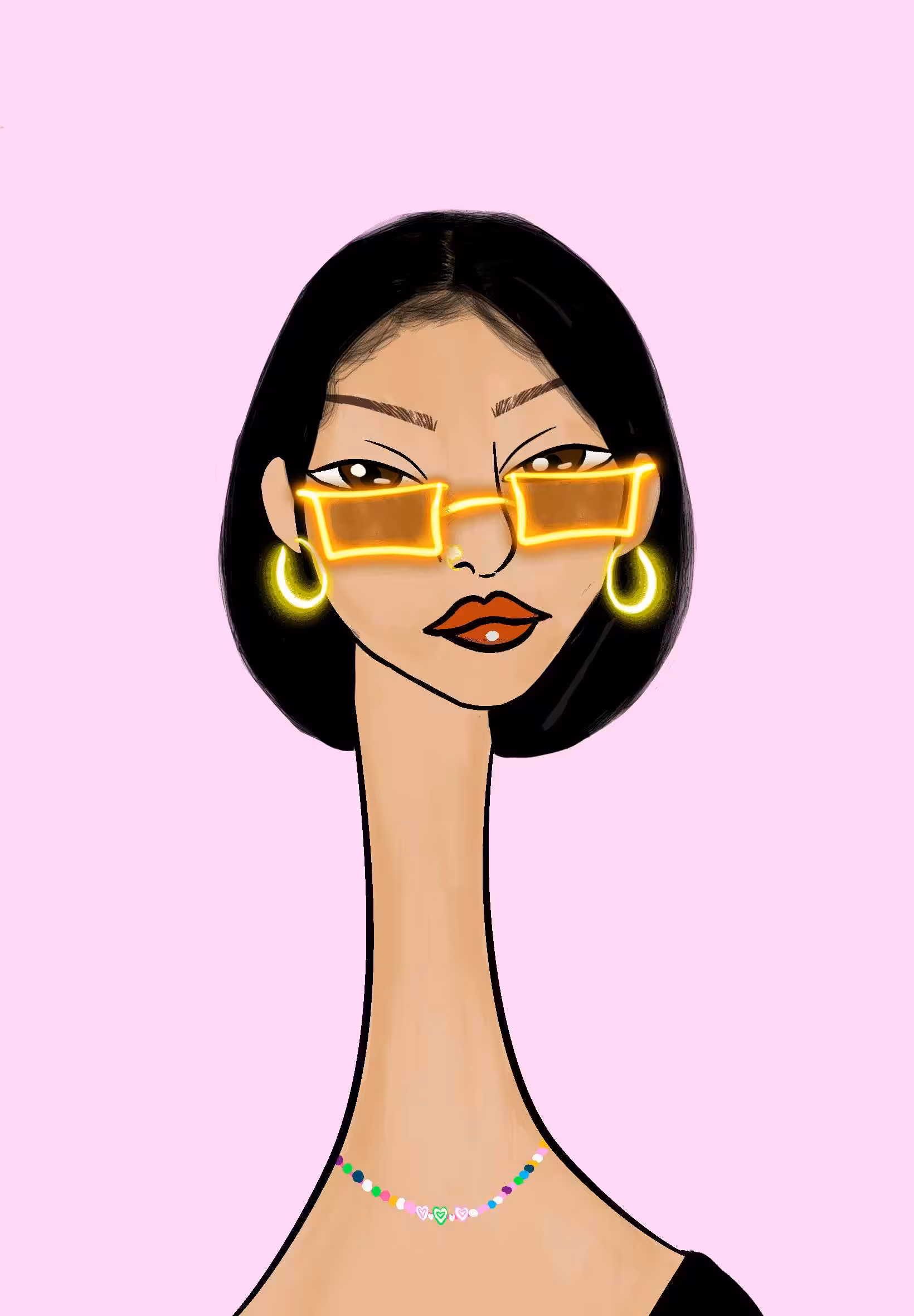 Long Neckie Lady #2140
