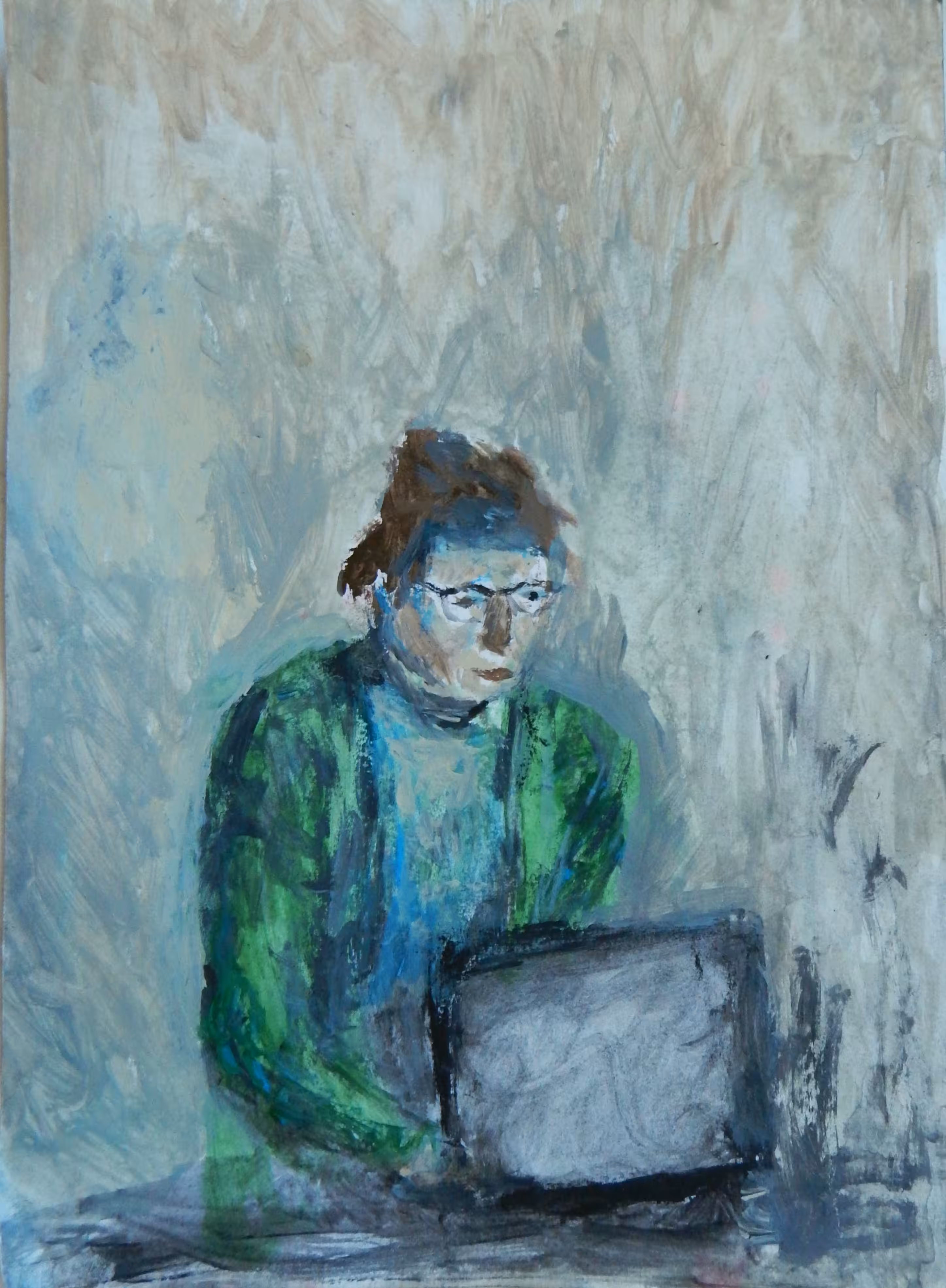 Emily at the Laptop