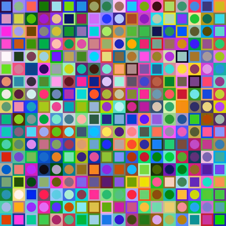 Square Dot Composition #122