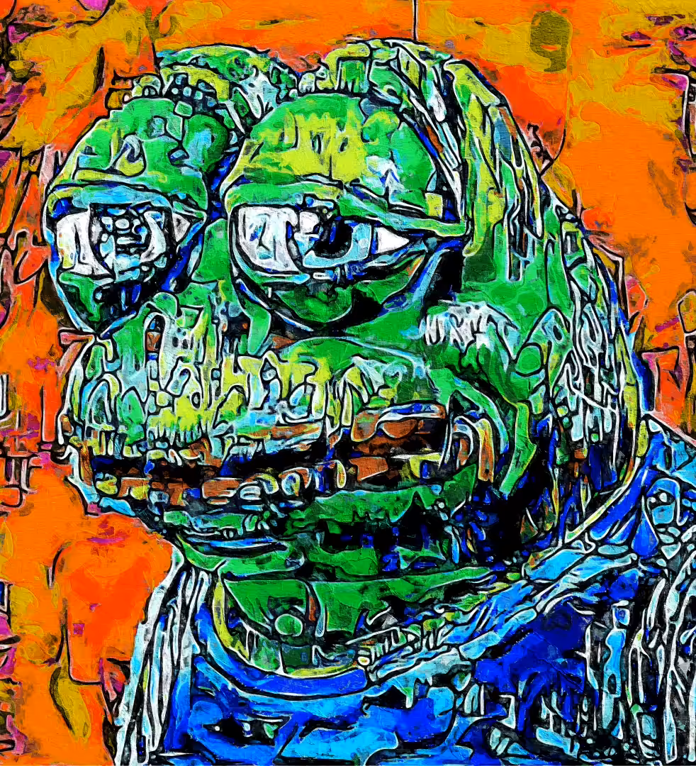  ☯ Psychedelic 🐸PEPE🐸 Graffiti