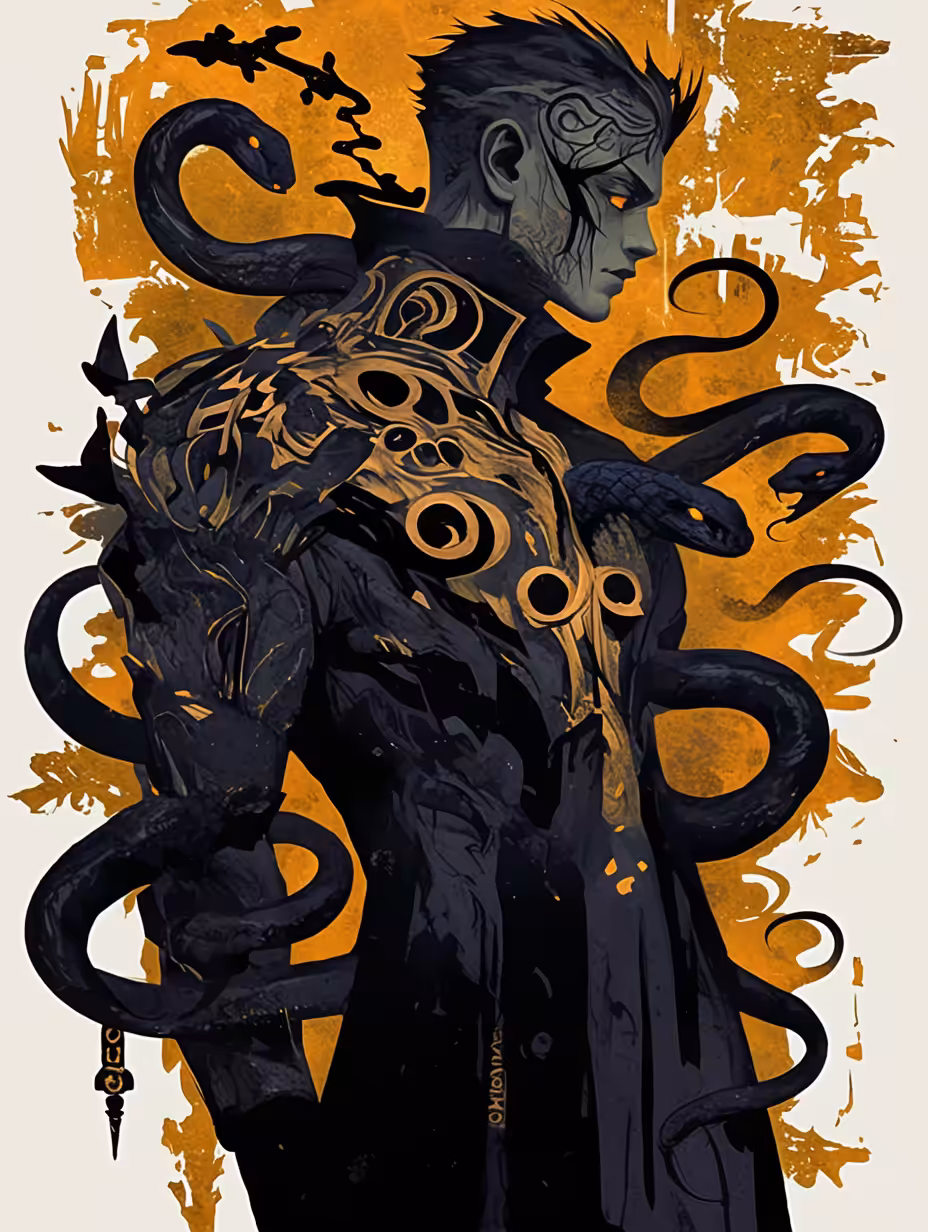 TEZOSART: Snakes Man 1