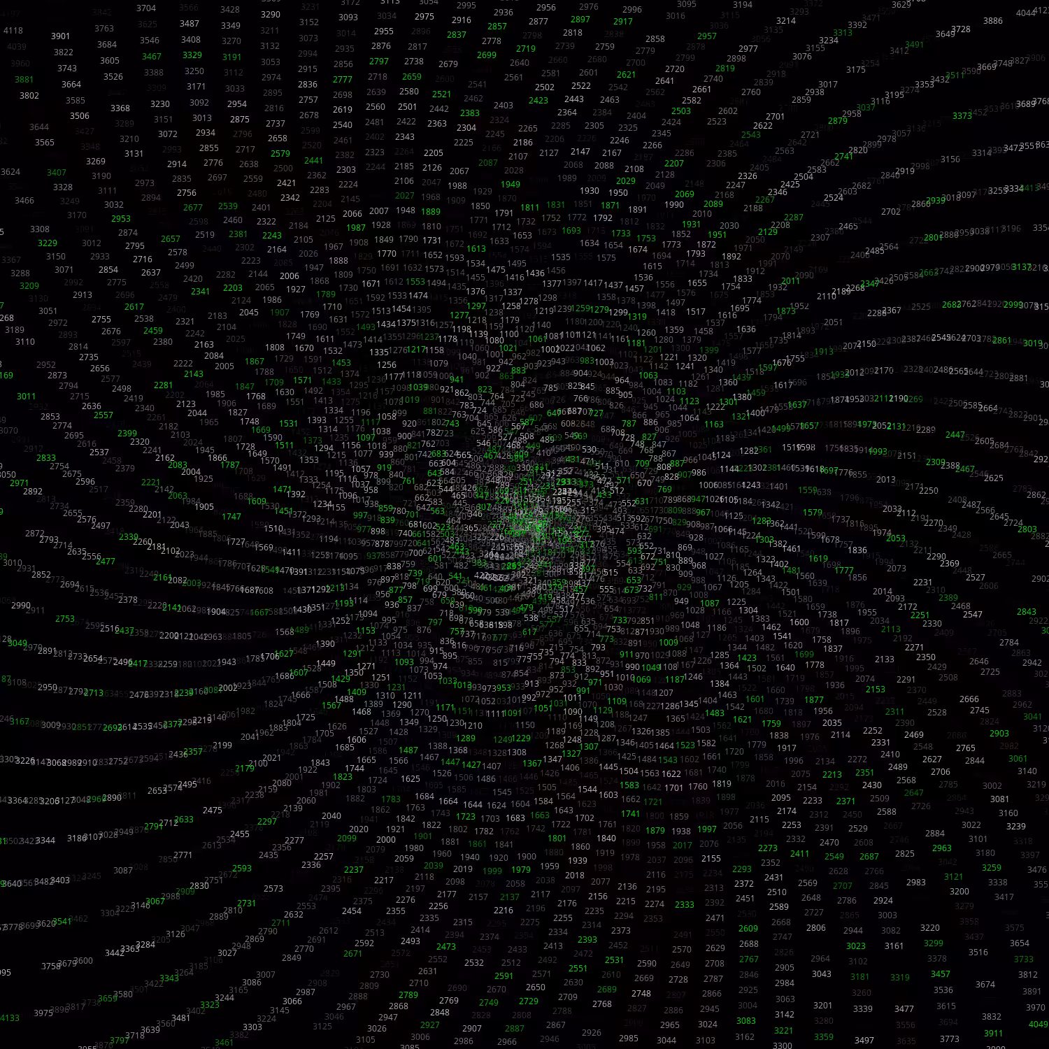 Polar Plot of Numbers #165