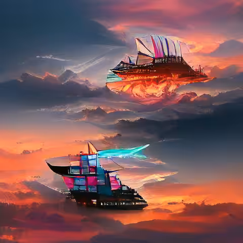 Sail Away on Sunset Fires