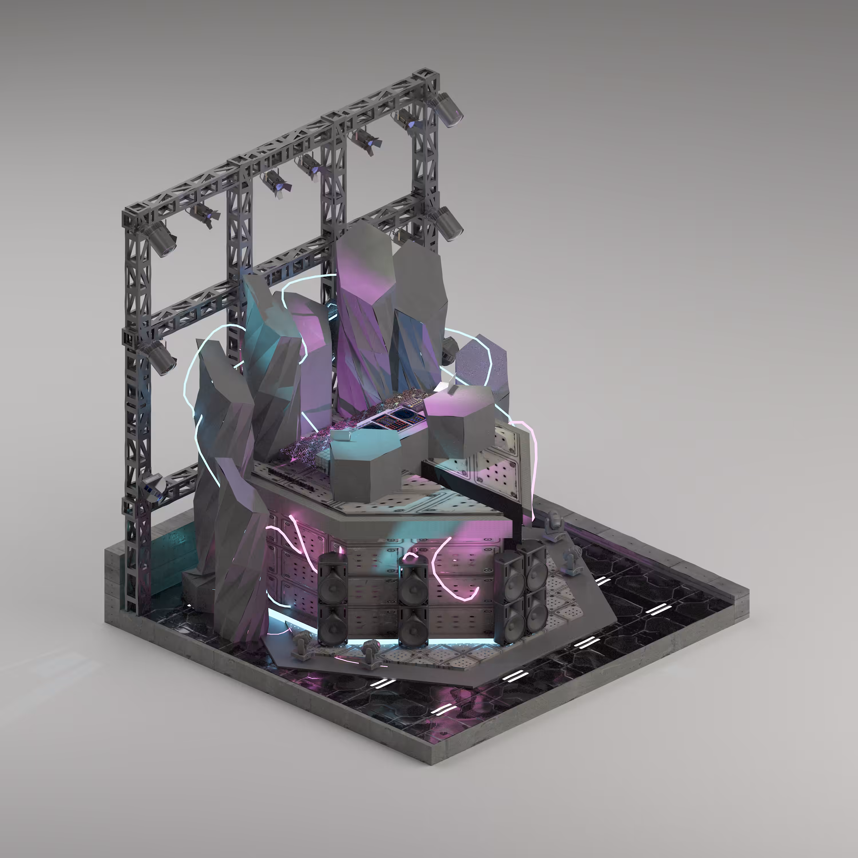 cyberpunk Stage Dj #02