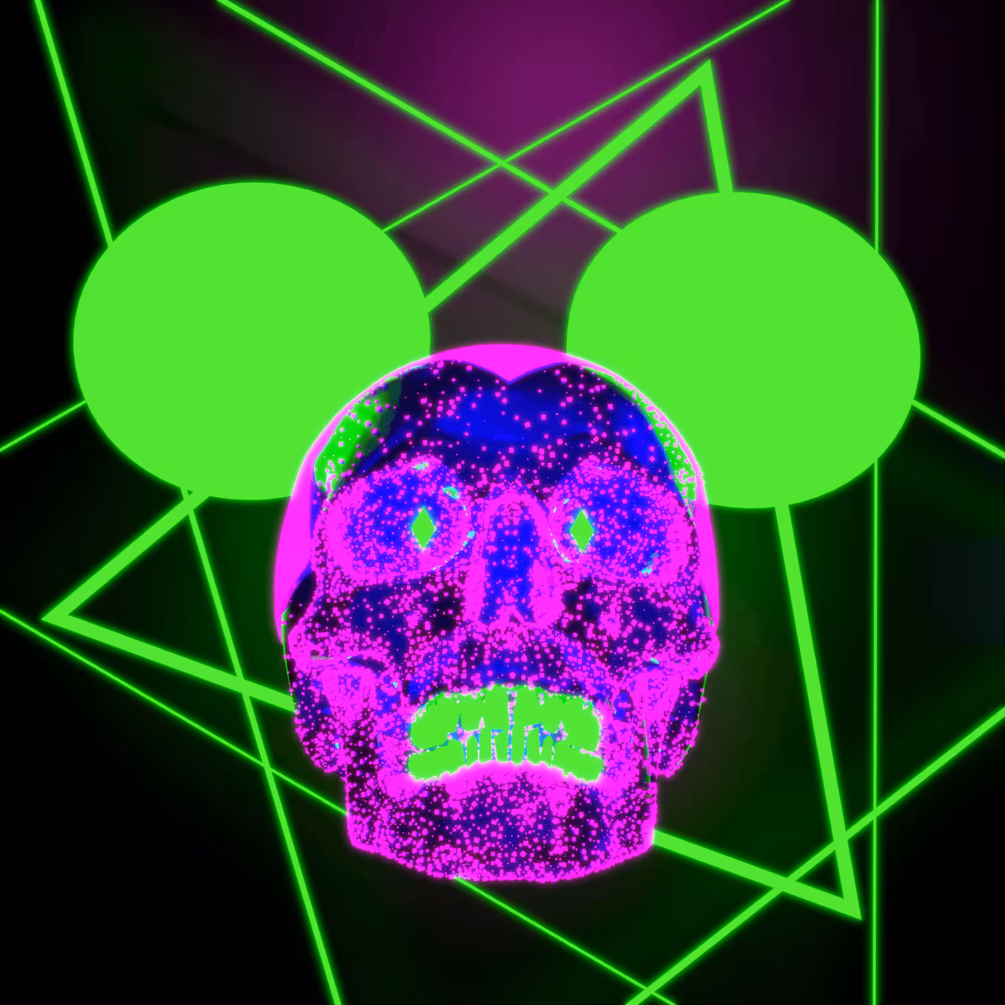 Psycho Disco Mikey Skull