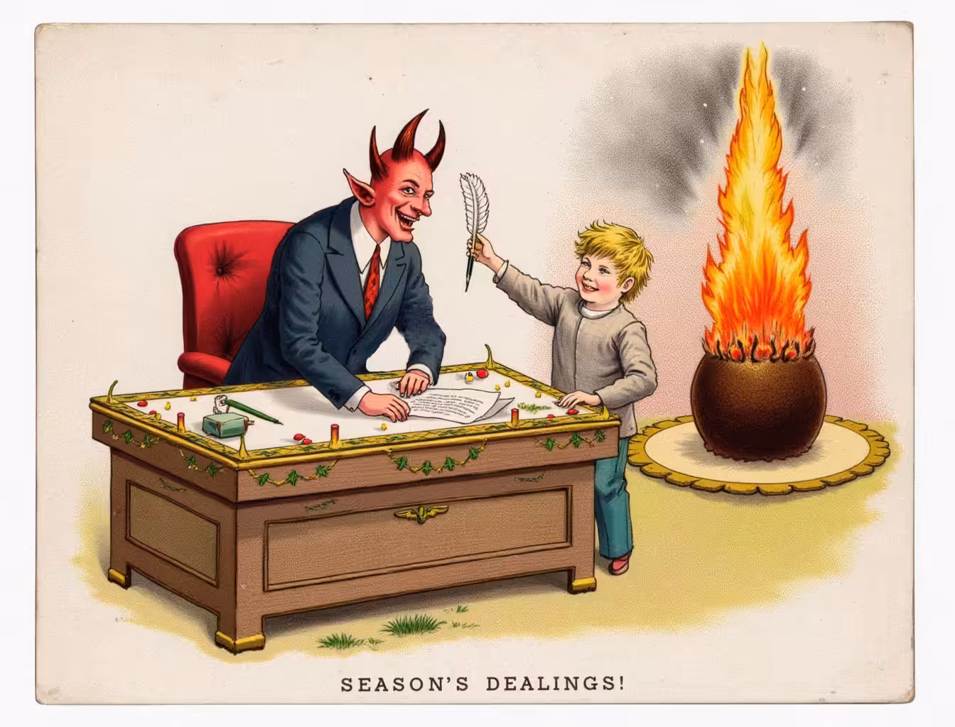 collector's trash postcard 🤝😈