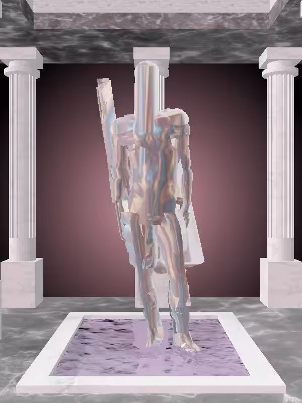 The Plotting Holographic Glow Man #705