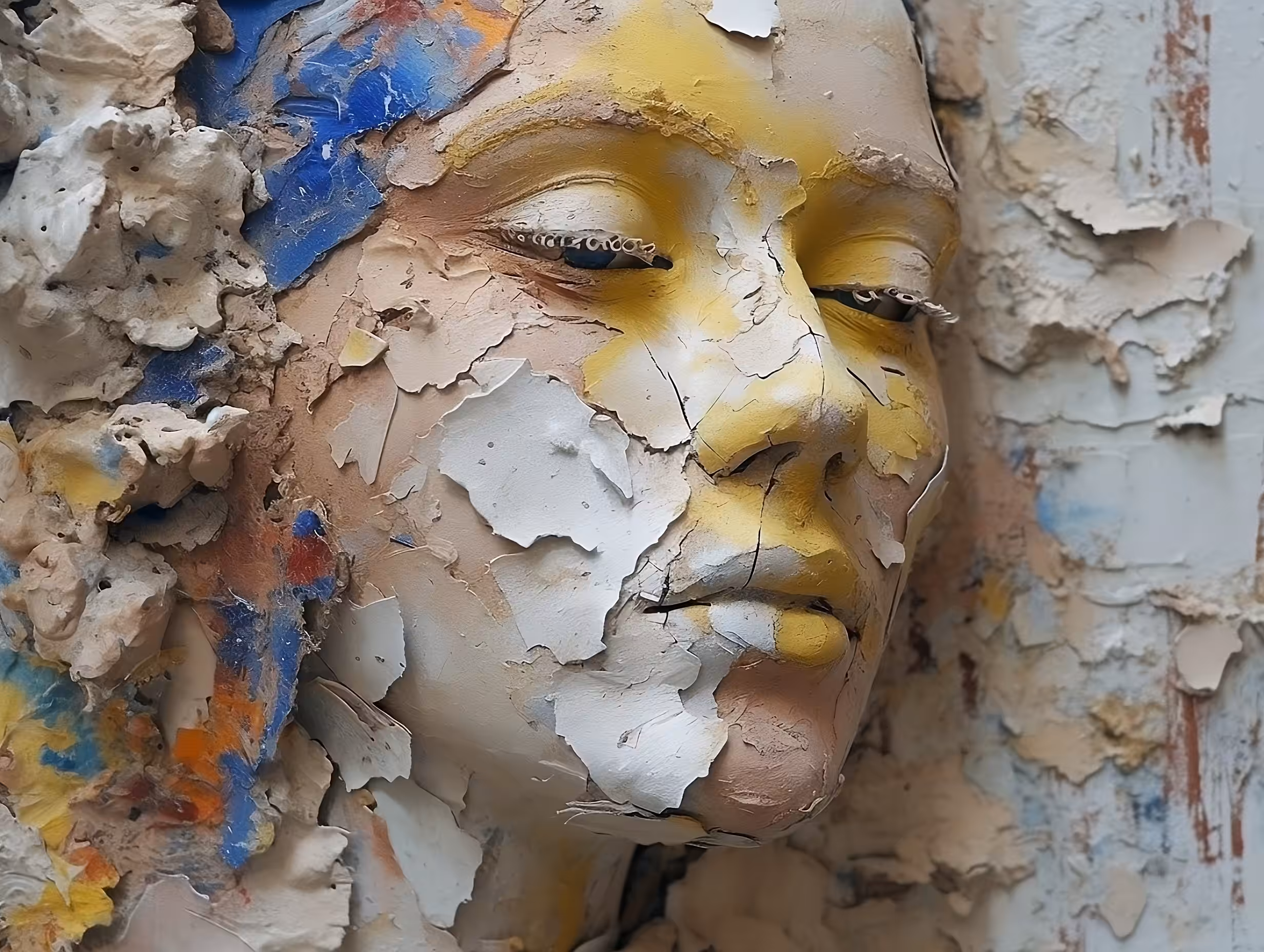 Painted face