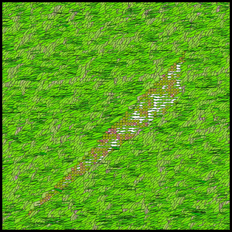 Flow Field Circles Triangle #65