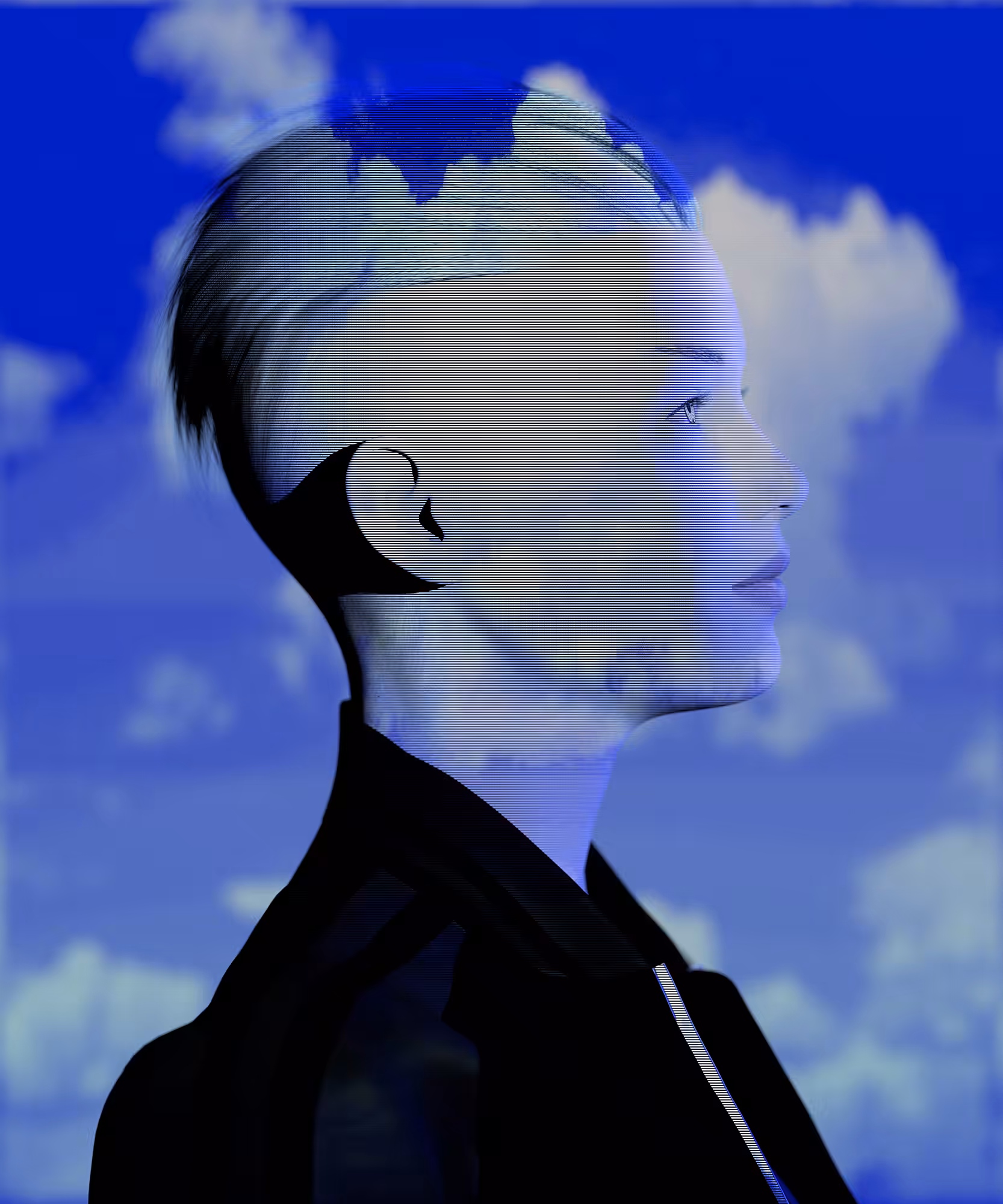 Self-Portrait with Little Fluffy Clouds, 2021