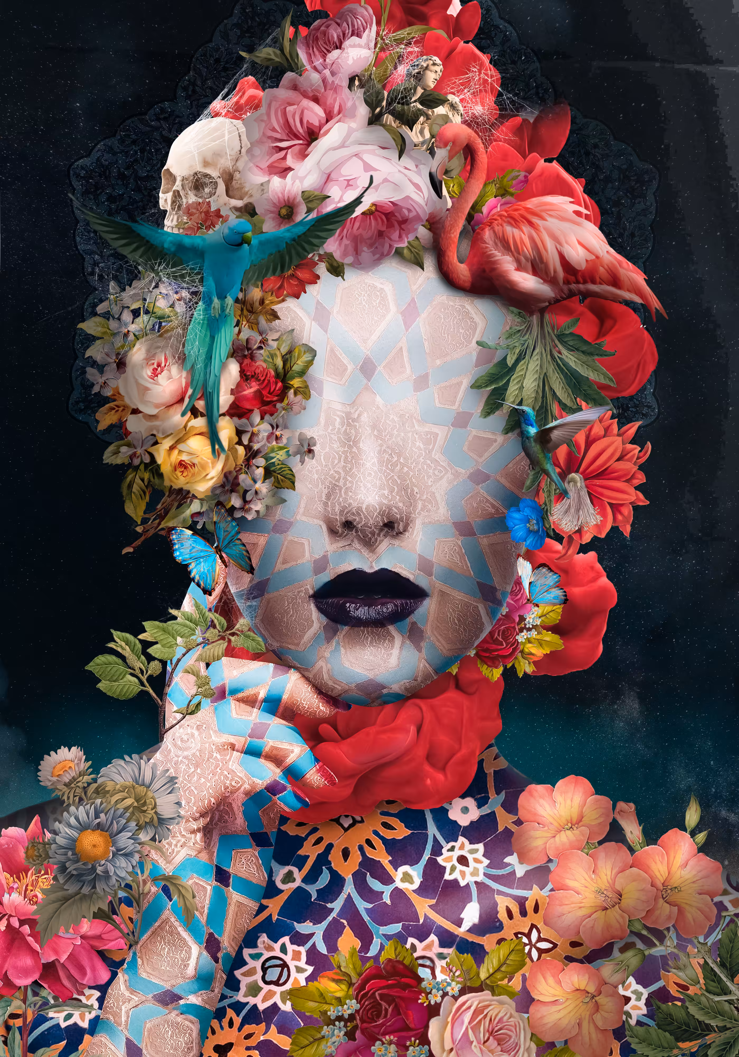 colorful woman
