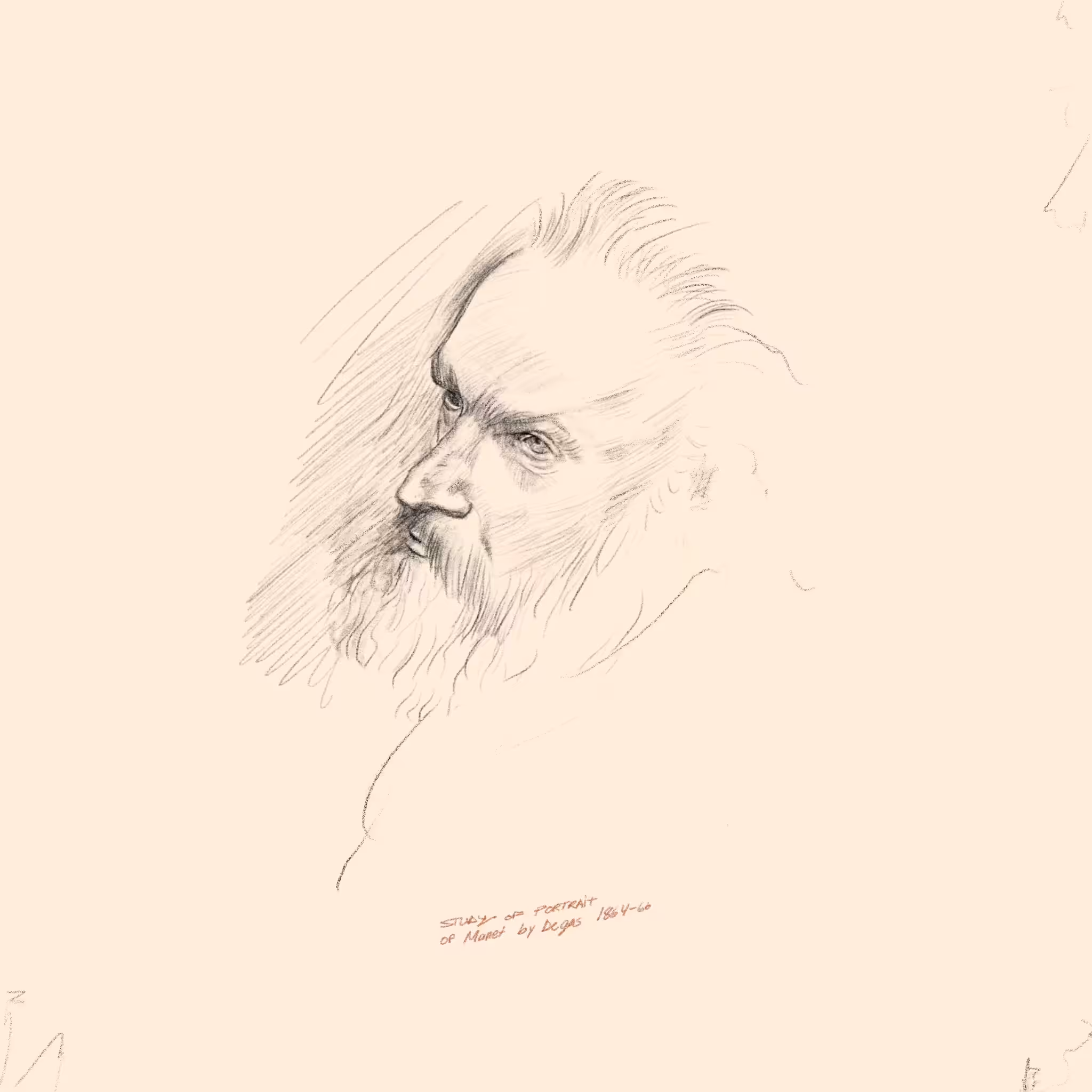 Study of Portrait of Manet