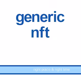 generic nft - right place & right time