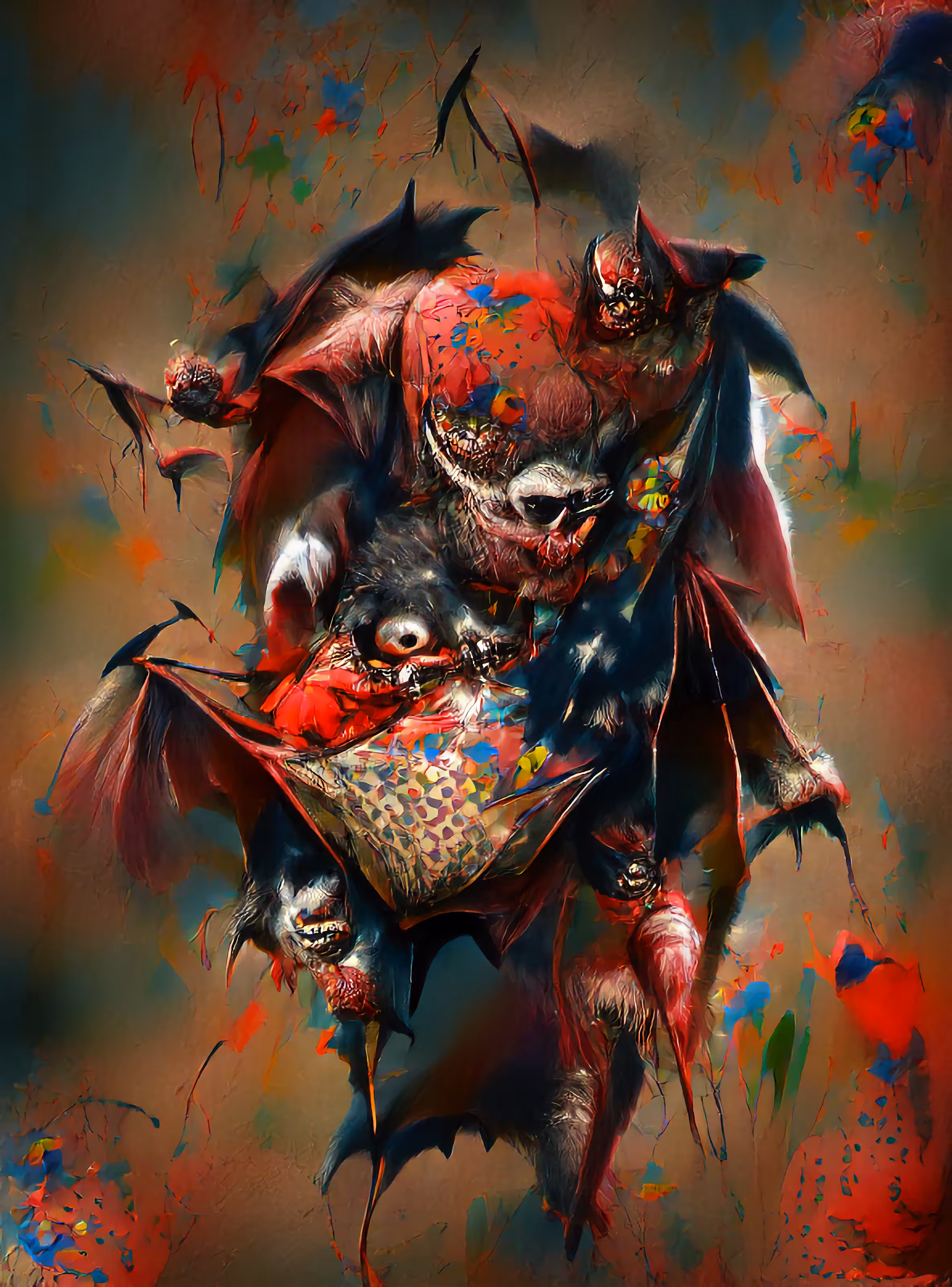 Trick-or-Treating Bat Monster