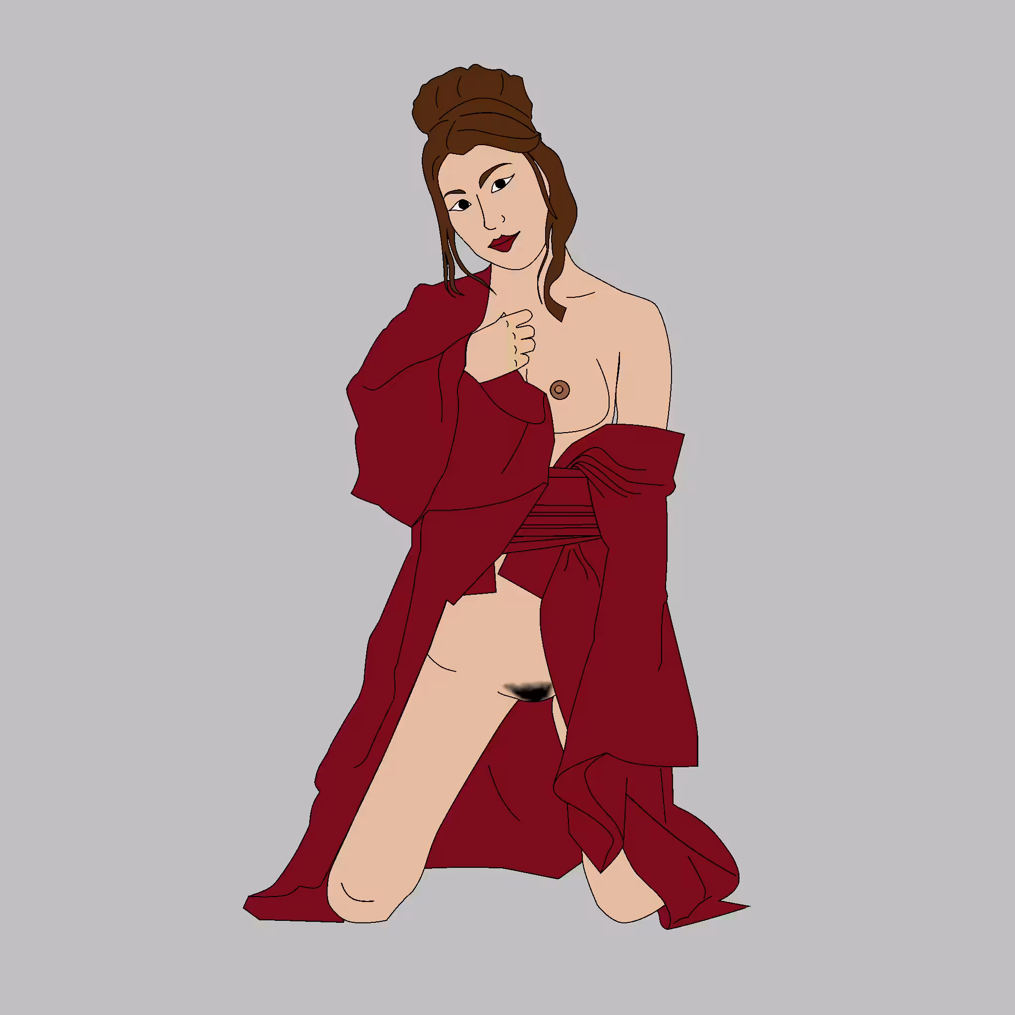 Woman in a Kimono 1 of 51