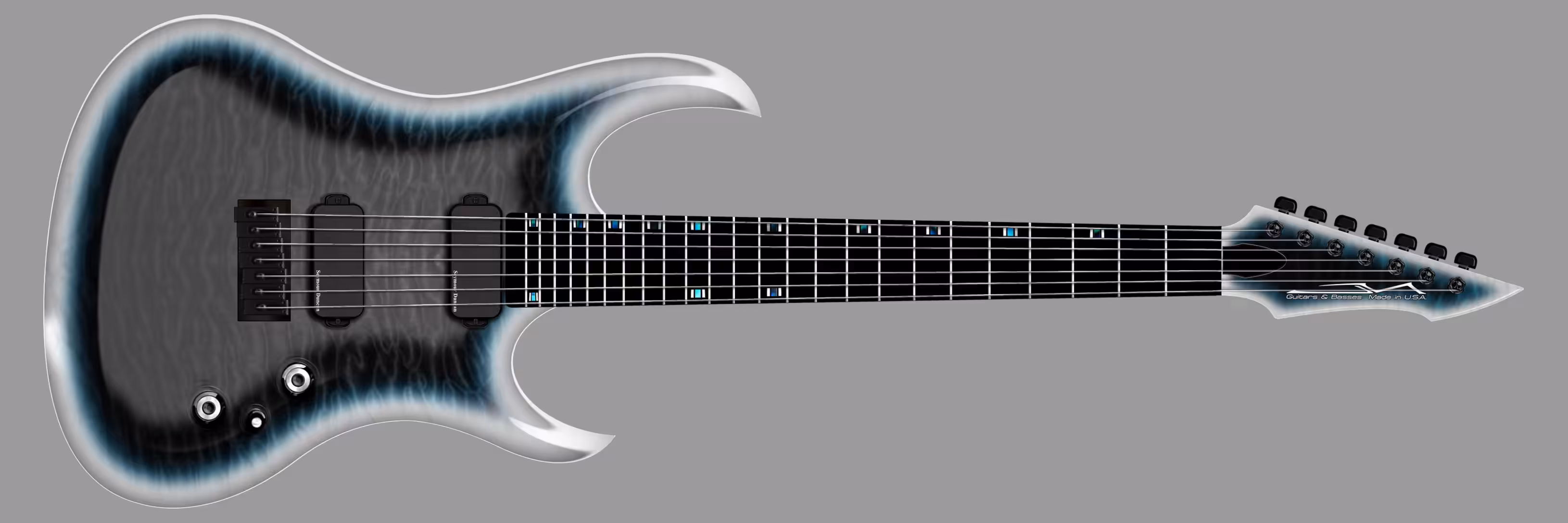 Custom Guitar Illustration - Razor - Full Scale