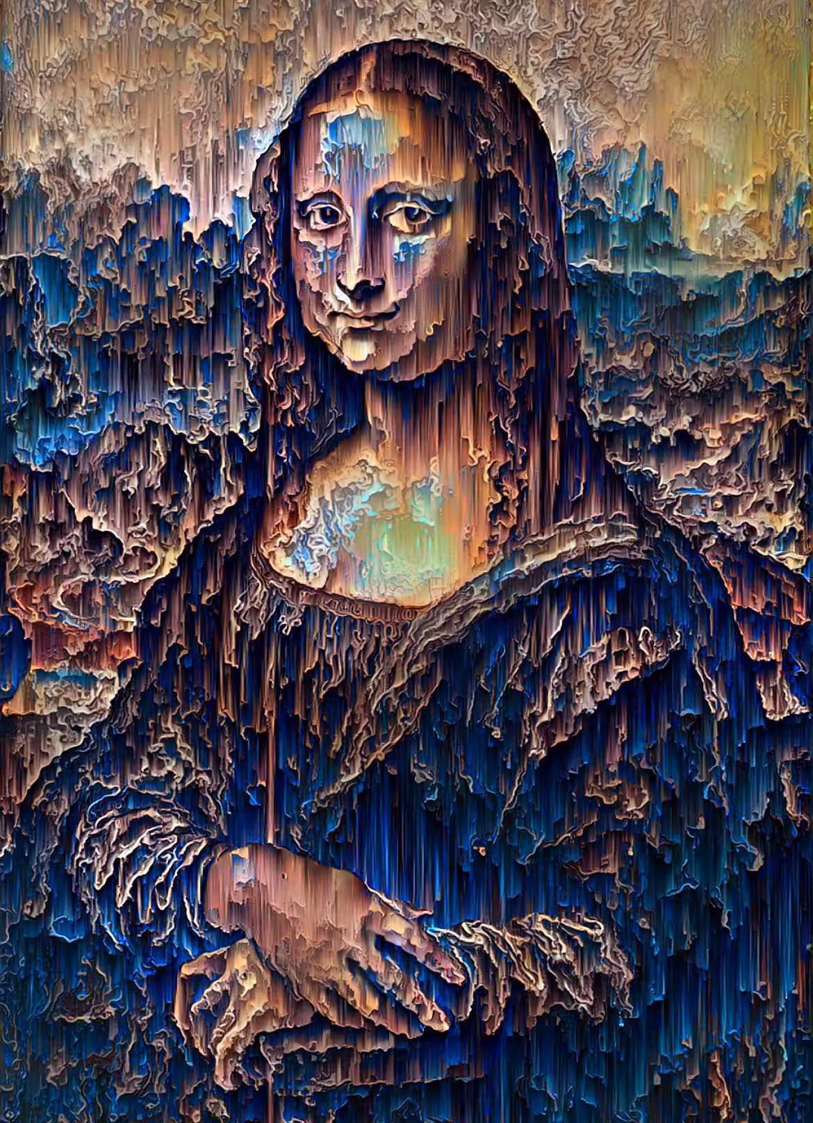 Mona Lisa (Pixel Sorted)
