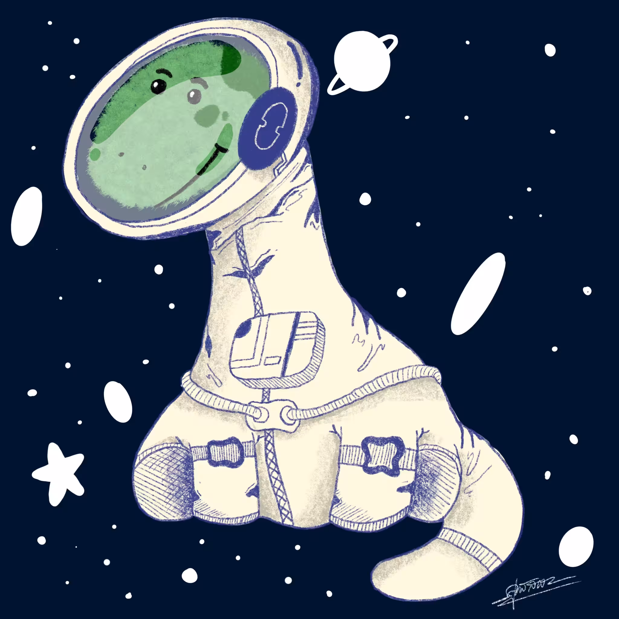 Astronaut Dino Doll