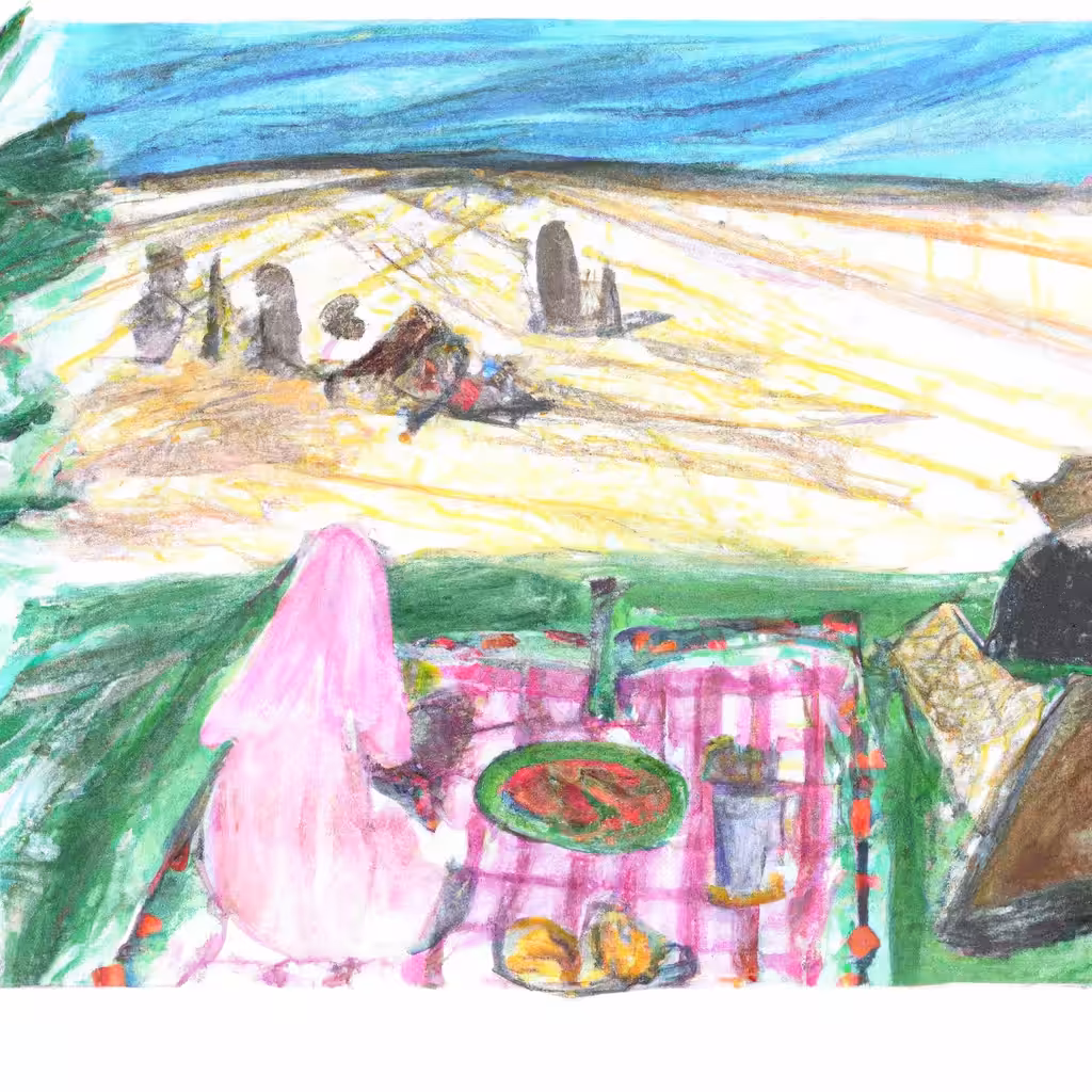 peaceful picnic speculation (with fresh olives) #3
