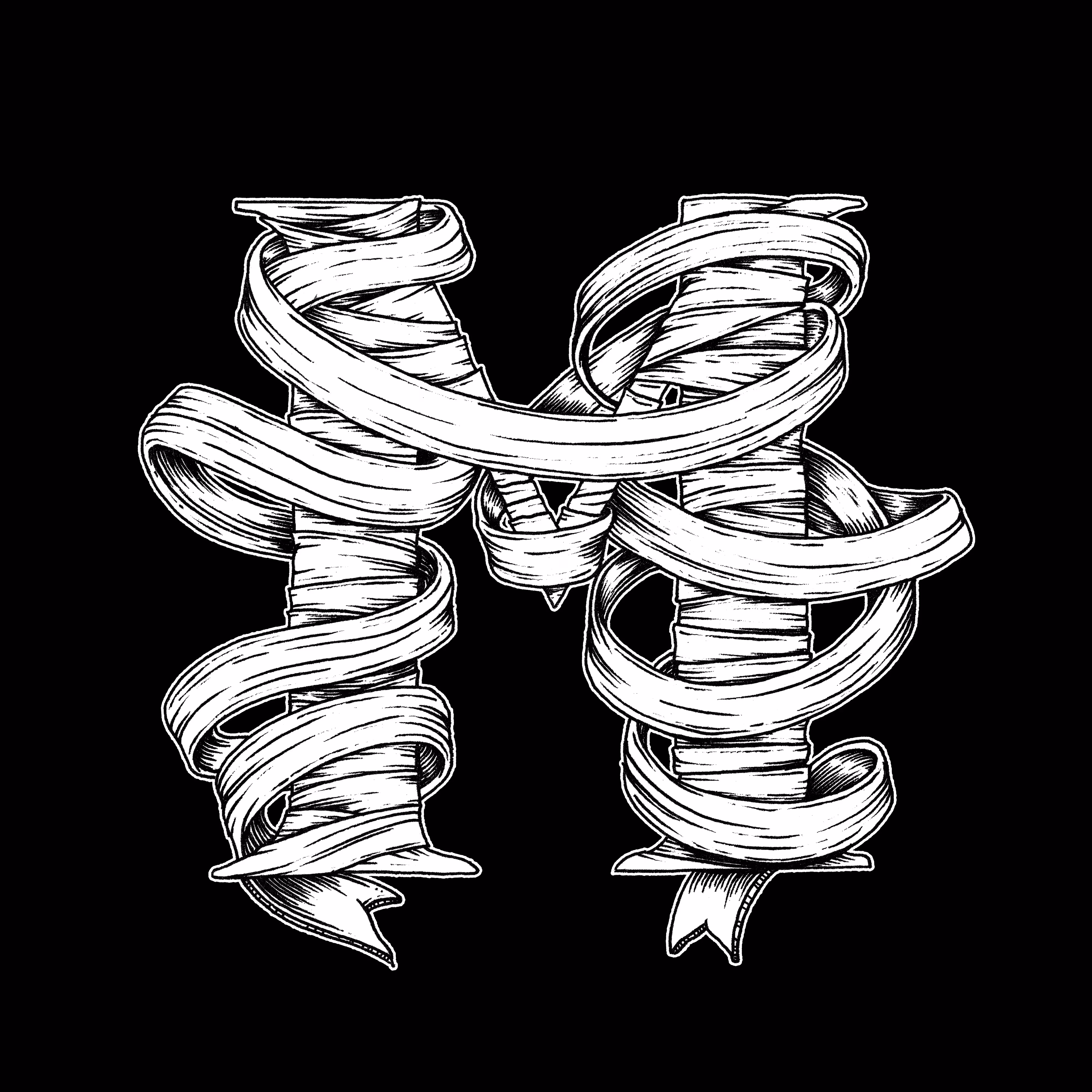M (Mummy) - 36 Days of Patterns