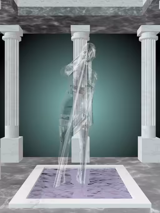 HeavenComputer: The Fading Arguing Luminescent Chrome Woman #7770